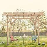 J-Class Henley Holzpavillion – Klassische viereckige Pergola aus Fichtenholz – druckimprägniert...
