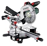 metabo Akku-Kappsäge KGS 18 LTX BL 254-18 V, 4.000 U/min - Präzise Schnitte, Zugfunktion, LED...