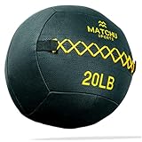 Matchu Sports | Wall Ball | Erhältlich in 6 KG (14LB) und 9 KG (20 LB) | Schwarz | (9 KG/20 LB)