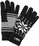 normani Thermo Strick Handschuhe mit Thinsulate Futter Unisex - Erwachsene mit Norweger Motiv Farbe...