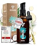 Heldengrün® Kokosöl flüssig [100% REIN] Dermatologisch getestet - Kokosnussöl für Haut & Haare...