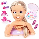 Bayer Design 90025AC Lisa Top Model Frisierkopf Schminkkopf, Puppenkopf mit Haarzubehör, Händen,...