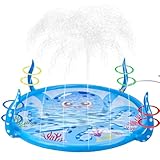 Anpro Sprinkler für Kinder, Aufblasbare Octopus-Wasserspielzeuge für Jungen und Mädchen, Sommer...