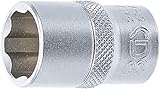 BGS 2417 | Steckschlüssel-Einsatz Super Lock | 12,5 mm (1/2') | SW 17 mm | Wellenprofil | CV-Stahl