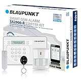 Blaupunkt SA 2900 Smart GSM Funk-Alarmanlage / Funk-Sicherheitssystem Set mit Bewegungsmelder,...