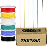 TUOFENG 22 AWG Elektronik kabel set verzinnter Kupferdraht Kit 0,32mm² Flexibler Litzen Silikon...