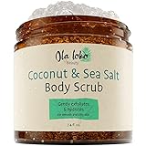 Körperpeeling mit Kokosnuss und Salz aus dem Toten Meer mit Hyaluronsäure und Vitamin E - Peeling...