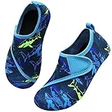 Sportschuhe Junge 34 Wasserschuhe für Kinder, Mädchen, Schwimmschuhe Schwarz Canvas (Light Blue,...