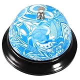 Gatuida Praktische Handglocke mit Bedrucktem Design Lauter Service und Empfangsglocke für...