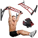 Hop-Sport Multigriff Klimmzugstange für Wand HS-2002K - Profi Fitness Pull Up Bar für zuhause mit...