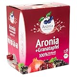 Aronia ORIGINAL Bio Aronia + Granatapfel Muttersaft | 3 Liter Direktsaft | Vegan, ohne...