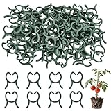 Hongoen 100 Stück Klein Pflanzenclips Grün, Pflanzenclips,Pflanzen Clips,Pflanzen...