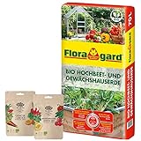 Floragard Hochbeet u. Gewächshauserde 70 Liter & Terre Unity Bio Gemüse- und Mediterran-Gemüse...