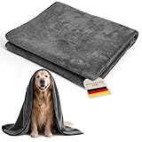 FuzzyFlavor Hundehandtuch Extra Dick und Reißfest von Hunden & Katzen | 120 × 70 cm Mikrofaser...