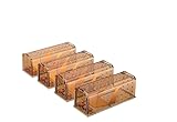 KENNEAS Mausefalle Lebend 2er Pack, Lebendfalle Maus, Wiederverwendbar, Tierfreundliche,...