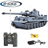 s-idee® 22002 Battle Panzer 99807 German Tiger 1:28 mit integriertem Infrarot Kampfsystem 2.4 Ghz...