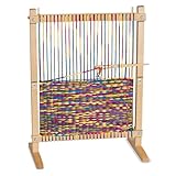 Melissa & Doug - Webstuhl aus Holz - extragroßer Webrahmen, entwickelt Kreativität und motorische...