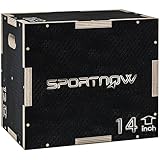 SPORTNOW Box Jump Plyometrie 3 in 1 Gerät Sprungbox Krafttraining Fitness & Crossfit Plyobox für...