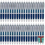Libetui Set 50er ergonomische Kugelschreiber Marineblau Druckkugelschreiber Blaue Großraummine...