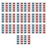 ISTOVO 3D Brille, 100 Paar Stereo Objektive Aus Rotem und Blauem Papier für Filme Set 3D Brille Aus...