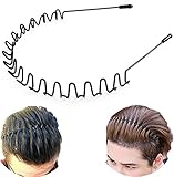 lofuanna Metall-Haarbänder für Männer und Frauen, Stirnbänder, Schönheitspflege, Unisex,...