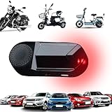 Lambo Autoalarm-Attrappe mit Solarenergie - Gefälschte LED-blinkende Autoalarmanlage | Langlebiges...