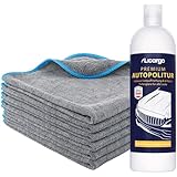 LICARGO® Autopolitur mit Mikrofasertüchern – Premium Politur Auto 500ml für Farbauffrischung,...