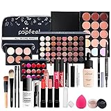 Professionelles Make-up Sets, MKNZOME 24St Schminke Set Damen mit Schminktasche Schminkset Makeup...