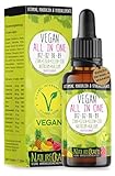 Vegan All-in-One Tropfen - Vitamin B12+B2+B6+B9 Folsäure + Zink + Eisen + Selen + Natrium + Kalium...