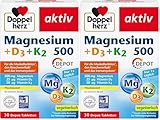 Doppelherz Magnesium 500 + D3 + K2 - Hochdosiertes Magnesium als Beitrag zur normalen Funktion der...