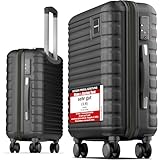 Travely Premium Handgepäck Koffer 55x40x20cm - passend für Ryanair, Lufthansa, Eurowings und co. I...