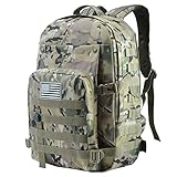 SHANNA Militär Rucksack wasserdicht, 45L Taktischer Rucksack survival rucksack Armee Rucksack MOLLE...