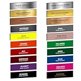 FOTOFOL Klingelschild Briefkastenschild selbstklebend - Namensschild mit Gravur - Schild für...