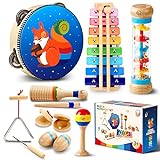 Sweet time Musikinstrumente für Kinder, Musik Kinderspielzeug mit Xylophon, Holzspielzeug...