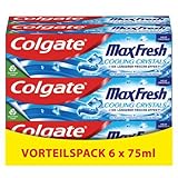 Colgate Zahnpasta Max Fresh Cooling Crystals 6x75 ml – effektive Zahnreinigung für langanhaltende...