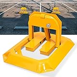 Eulenke Parkplatzsperre 1 Stück Parkplatzsperren mit 3 Schlüssel, Klappbar Parkbügel mit 4...