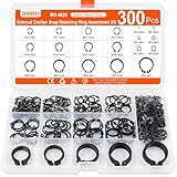 Jeboler 300 Sicherungsring Set, Ø 3-28 mm E-Clips Sprengring Seegering Sortiment, Externes C-Clips...