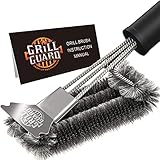 BBQ Grill Reinigungsbürste & Schaber - Grilldrahtbürste für Grill - 34cm Edelstahl...