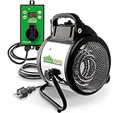 BioGreen Elektro-Gewächshausheizung Palma mit digitalem Thermostat | IPX4 spritzwassergeschützt,...