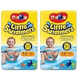 Little Swimmers Schwimmhose für Babys, Größe 5–6 (12–18 kg), 11 Schwimmhosen (2 Stück) +...