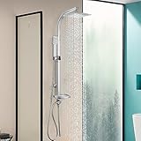Youyijia Edelstahl Duschsystem Regendusche Duschset 20X20cm kopfbrause Handbrause Duschkopf...