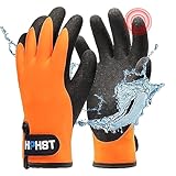 HPHST Arbeitshandschuhe Winter Wasserdicht Thermo Warme Winterhandschuh Montagehandschuhe Grip...