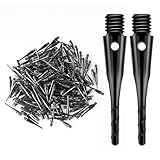 CyeeLife Dartspitzen Kunststoff 200 Stück Premium Softdart Spitzen I 2BA Gewinde I Dartpfeil...