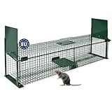 Moorland Safe 5007 extra große Lebendfalle 100x25x25 cm als Marderfallen lebend fangen, Ratten...