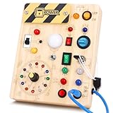 Montessori Toys Clock Busy Board Montessori Spielzeug ab 1 jahr Uhr Aktivitätsbrett Holzspielzeug...