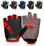 WESTWOOD FOX Fahrradhandschuhe für Herren und Damen Halbfinger-Gel-gepolsterte rutschfeste...