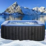 Whirlpool aufblasbar BRAST MSpa Tekapo für 4 Personen 158x158cm In-Outdoor Pool 108 Massagedüsen...