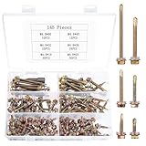 145 Stück Blechschrauben Selbstschneidende Schrauben Metall Bohrschrauben mit Dichtscheiben, M4.2...