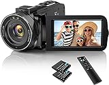 Videokamera Camcorder 1080P 30FPS 36MP Vlogging Kamera Recorder für YouTube, Digital Camcorder mit...