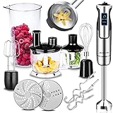 Lehmann Stabmixer Set Chopsui 1200 W | Pürierstab mit Turbofunktion und Geschwindigkeitsregelung |...